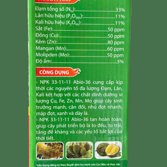 PHÂN BÓN LÁ 33.11.11+TE 500G | VTNN BẢO DUY ĐAK LAK
