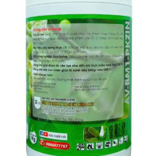 SIÊU TẠO MẦM HOA TANOFA 0-25-30 +TE HŨ 1KG | VTNN BẢO DUY ĐAK LAK
