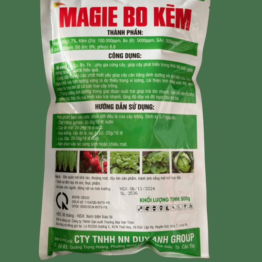 PHÂN BÓN LÁ MAGIE BO KẼM 500G | VTNN BẢO DUY ĐAK LAK