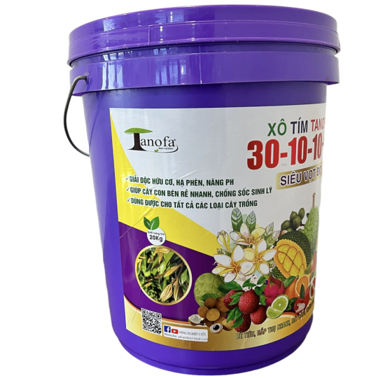 XÔ TÍM TANOFA HỮU CƠ KHOÁNG 30-10-10 + TE